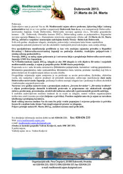 Dubrovnik 2013. 21.Marta do 24. Marta