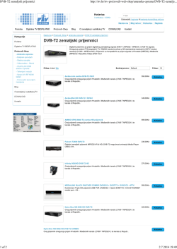 dvb-t2 prijemnici receiveri