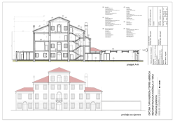 Presjek A-A i pročelje sjever