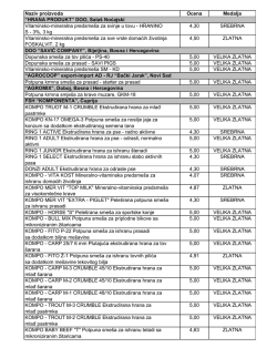 Rezultati ocenjivanja 2010