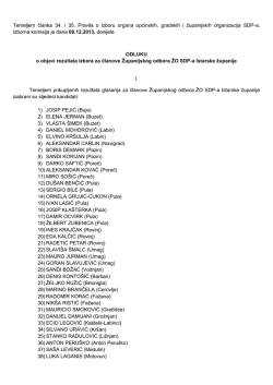 Temeljem članka 34. i 35. Pravila o izboru organa općinskih