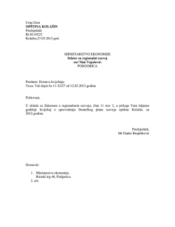 Crna Gora OP&Scaron;TINA KOLA&Scaron;IN Predsjednik Br.02