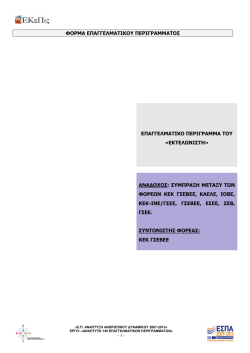 Επαγγελματικό Περίγραμμα