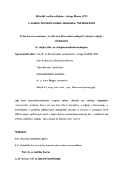 stručni skup Alternativni pedago&scaron;ki pristupi u odgoju i obrazovanju