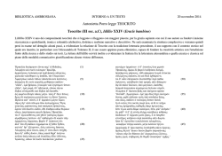 Antonietta Porro legge TEOCRITO Teocrito