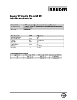 Bauder Drenažna Ploča NF 10