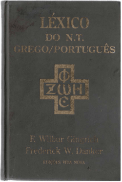 léxico do novo testamento grego / português