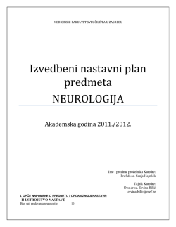 Neurologija - Medicinski fakultet