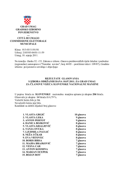 Rezultati glasovanja 10 07 2011