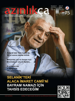75 Sayı - Azınlık&ccedil;a
