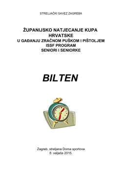 Rezultati Kup - Streljački savez zagreba