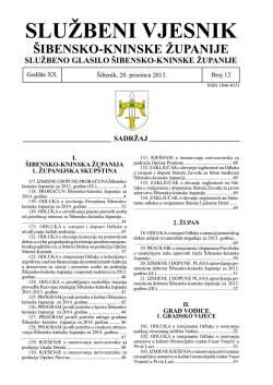 službeni 12 2013.indd - Šibensko