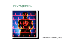 Prezentacija "Snimanje EKG-a" - JU Dom zdravlja Kantona Sarajevo