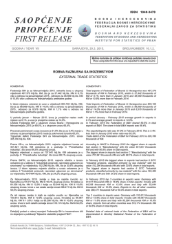 saopćenje priopćenje first release