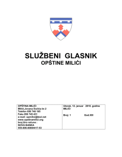 SLUŢBENI GLASNIK