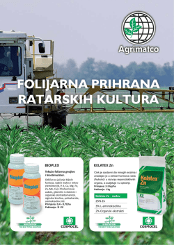 Agrimatco &ndash; Folijarna prihrana ratarskih kultura