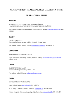 Članovi Dru&scaron;tva muzealaca i galerista Istre