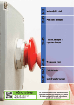 Tasteri, sklopke i signalne lampe
