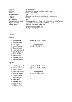 Zdravstvena njega zdravog djeteta i adolescenta