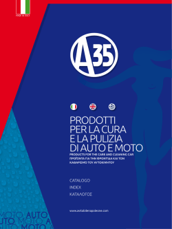PRODOTTI PER LA CURA E LA PULIZIA DI AUTO E MOTO