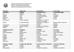 POLSKI ENGLISH ΕΛΛΗΝΙΚΑ ITALIANO SUROWCE FIBERS ΟΙ