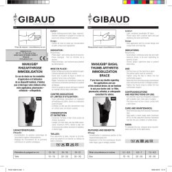 MANUGIB® RHIZARTHROSE IMMOBILISATION