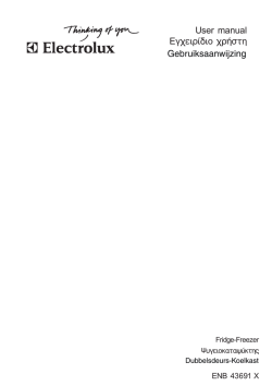 Electrolux ENB 43691 X Fridge Freezer Operating Instructions User