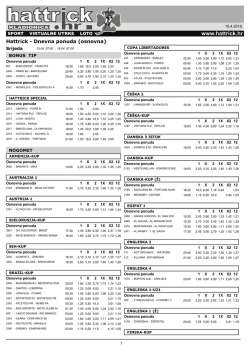 Hattrick - Dnevna ponuda (osnovna)