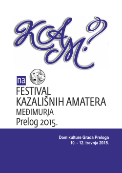 DAN PRVI petak, 10. travnja 2015.