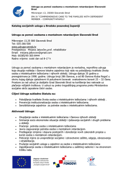 Katalog socijalnih usluga u Brodsko posavskoj