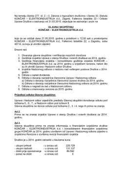 ELEKTROINDUSTRIJA dd, Za