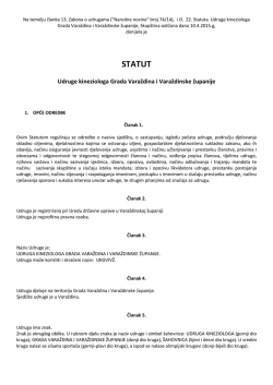 Statut 2015 - NOVI - Udruga kineziologa