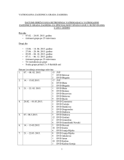 Retreninzi SUR za 2015. godinu - Vatrogasna zajednica Grada