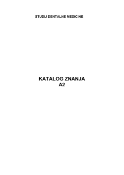 KATALOG ZNANJA A2