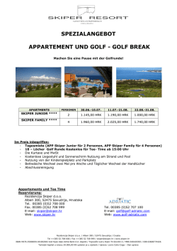 angebot - Golf igralište Adriatic