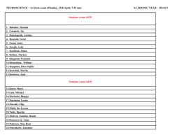FIZIOLOGIJA &ndash; SEMINARI