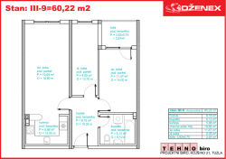Stan: III-9=60,22 m2