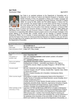 English CV - Unipu.hr