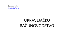 UPRAVLJAČKO RAČUNOVODSTVO