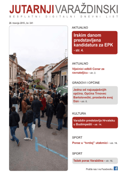 Preuzmite PDF datoteku - Jutarnji varaždinski