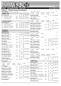 Hattrick - Tjedna ponuda (kompletna)
