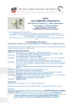 pozivaju - Hrvatska komora inženjera strojarstva