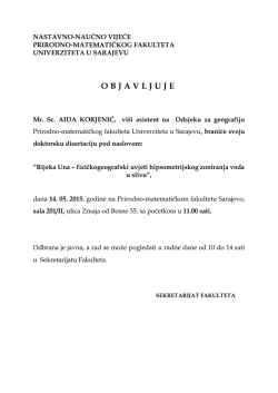 Odbrana doktorske disertacije Aida Korjenić