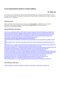 Geoevolucionisticki model (Croatian Edition) pdf online free