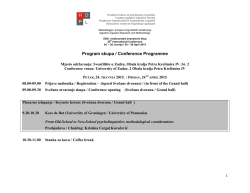 Program savjetovanja - Filozofski fakultet