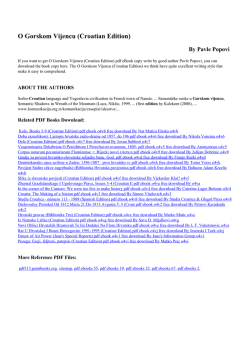 O Gorskom Vijencu (Croatian Edition) pdf online free