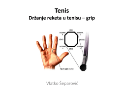 Držanje reketa u tenisu