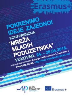 Poziv na konferenciju &bdquo;Mreža mladih poduzetnika&ldquo;