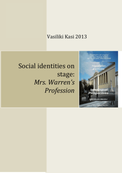 Mrs. Warren`s Profession - Meta