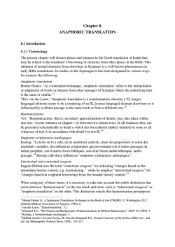 Chapter 8. ANAPHORIC TRANSLATION